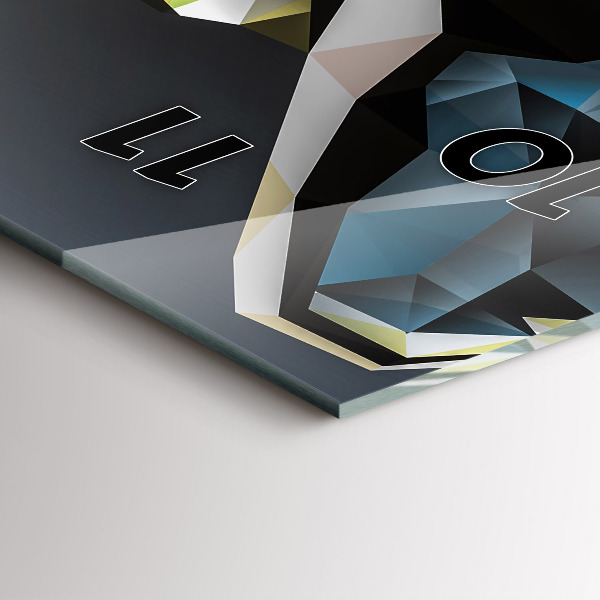 Téglalap alakú üvegóra Farkasfej