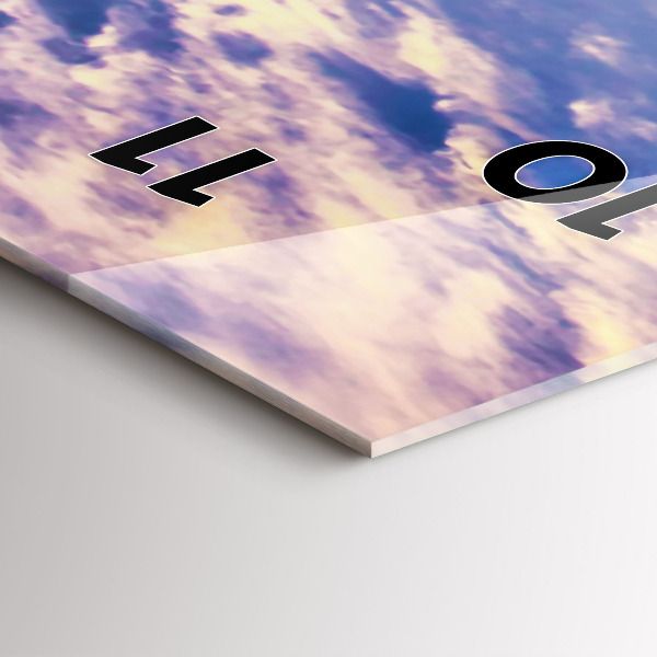 Téglalap alakú üvegóra Naplemente New York