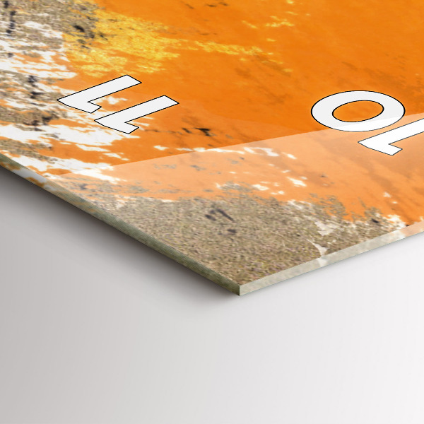 Téglalap alakú üvegóra Portré egy nő absztrakt