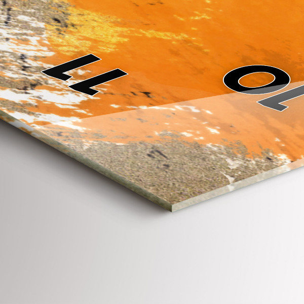 Téglalap alakú üvegóra Portré egy nő absztrakt