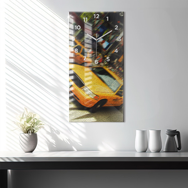 Téglalap alakú üvegóra New York-i taxik