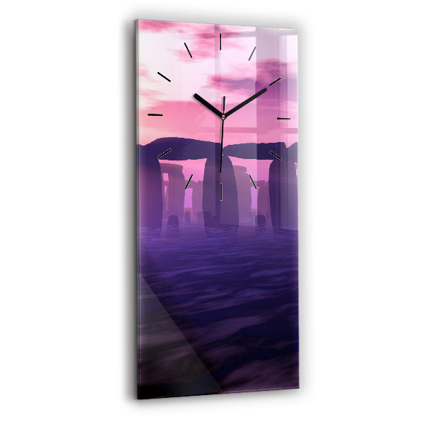 Téglalap alakú üvegóra Naplemente Stonehenge-ben