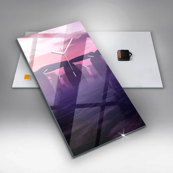 Téglalap alakú üvegóra Naplemente Stonehenge-ben