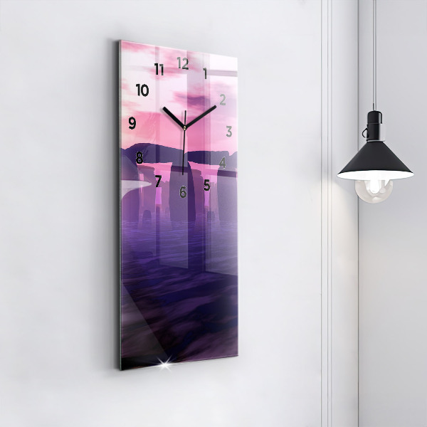 Téglalap alakú üvegóra Naplemente Stonehenge-ben