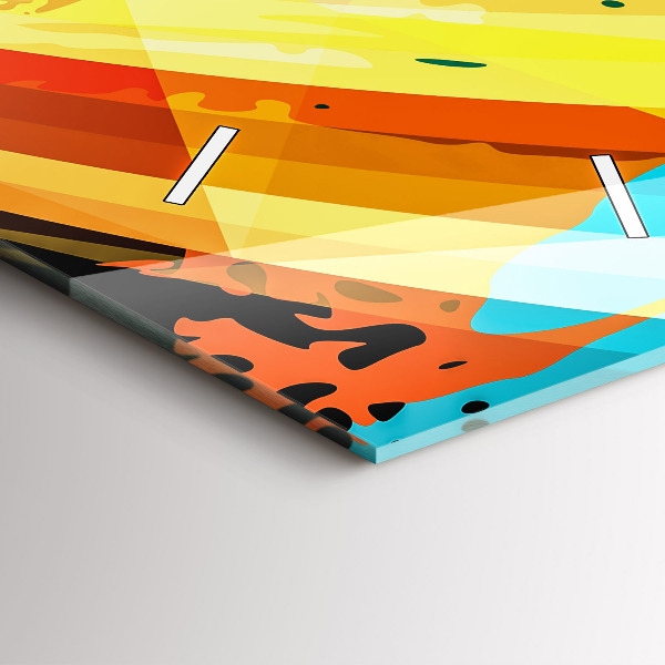 Téglalap alakú üvegóra Absztrakt háttér