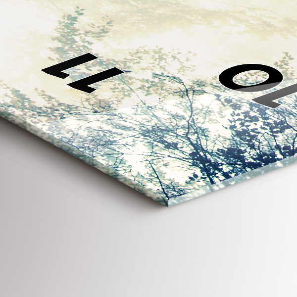 Téglalap alakú üvegóra Őszi út Erdei Köd