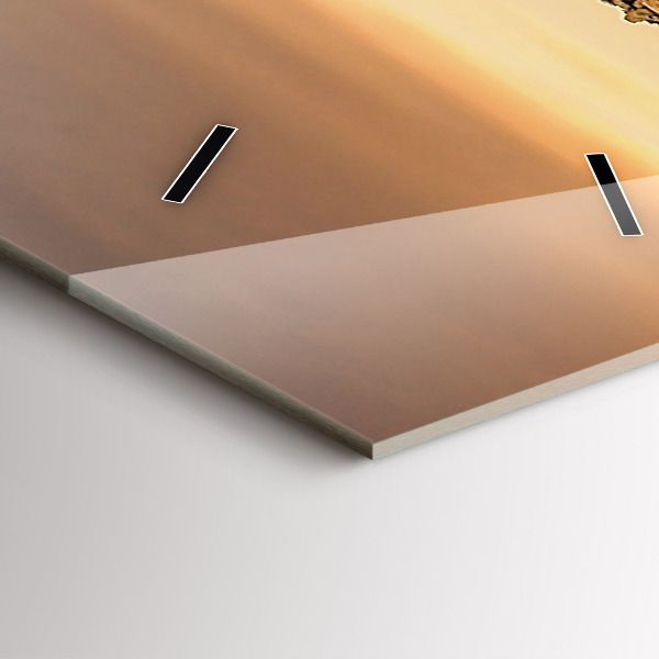 Téglalap alakú üvegóra Piramisok és naplemente