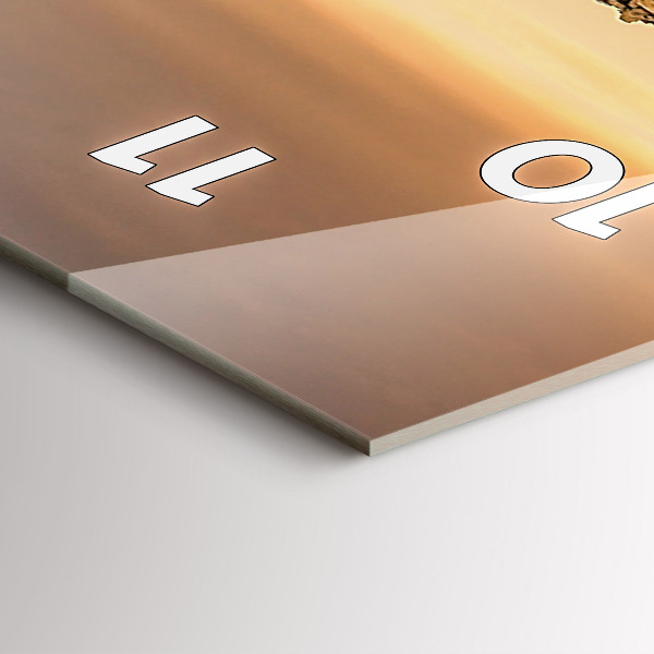 Téglalap alakú üvegóra Piramisok és naplemente