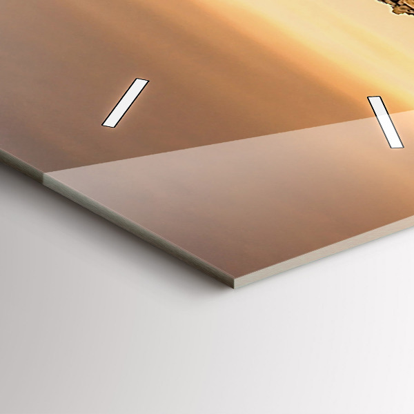 Téglalap alakú üvegóra Piramisok és naplemente