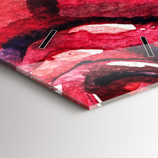 Téglalap alakú üvegóra Színes portré egy nőről