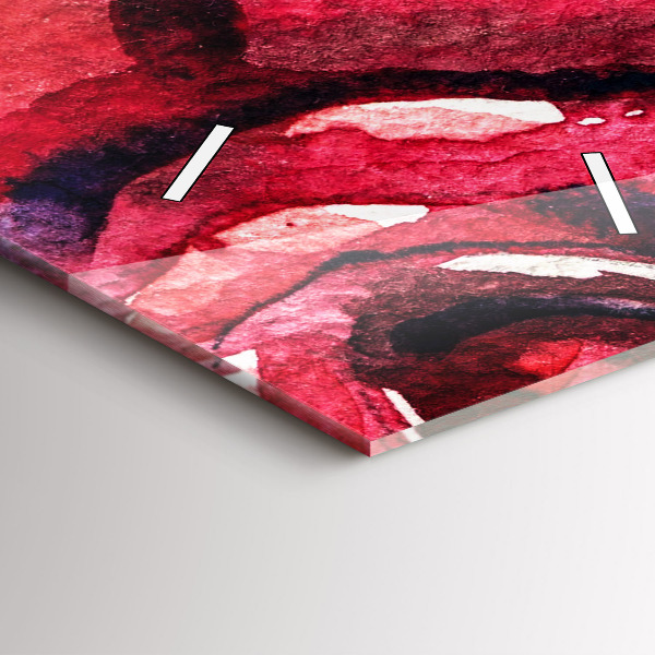 Téglalap alakú üvegóra Színes portré egy nőről