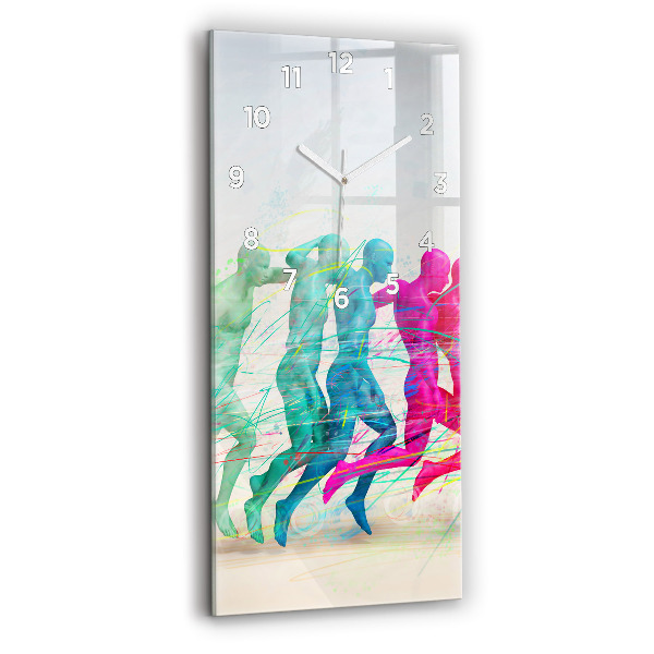 Téglalap alakú üvegóra Színes emberek