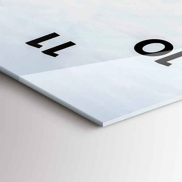 Téglalap alakú üvegóra Színes emberek