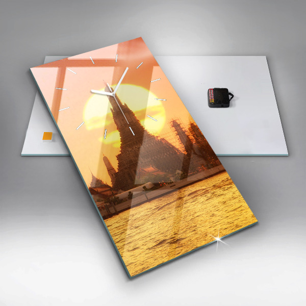 Téglalap alakú üvegóra Wat Arun Bangkok Thaiföld