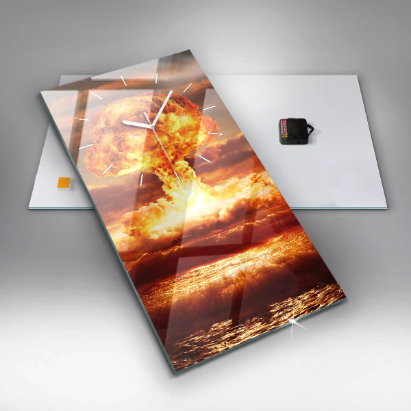 Téglalap alakú üvegóra Atombomba robbanás