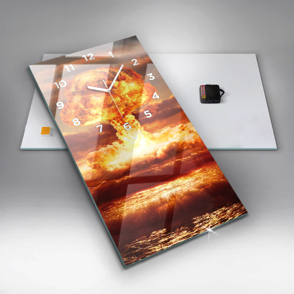 Téglalap alakú üvegóra Atombomba robbanás