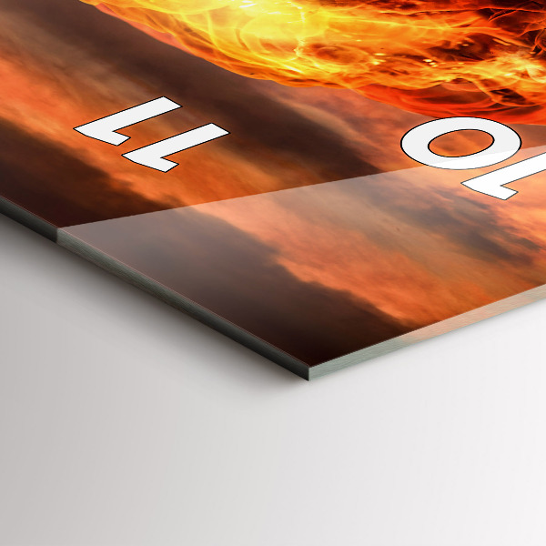 Téglalap alakú üvegóra Atombomba robbanás