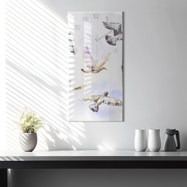 Téglalap alakú üvegóra Repülő madarak