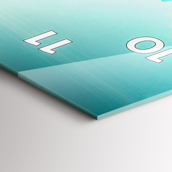 Téglalap alakú üvegóra Autó szörfdeszkával