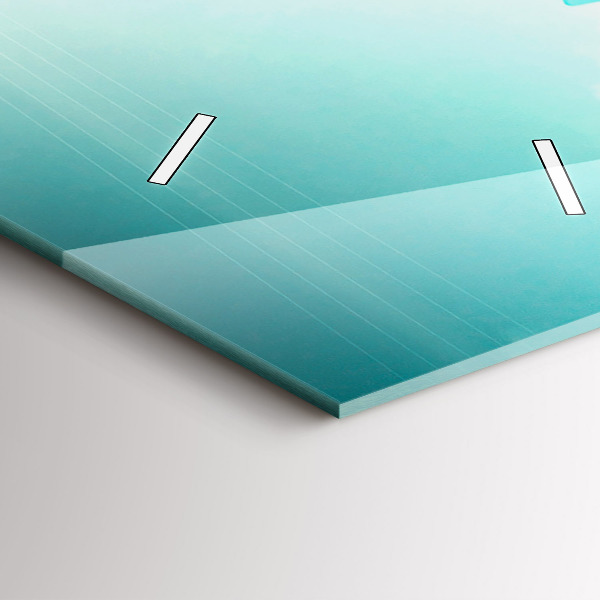 Téglalap alakú üvegóra Autó szörfdeszkával