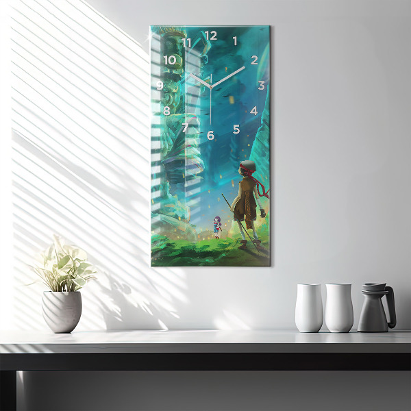 Téglalap alakú üvegóra Gyerekek az erdőben