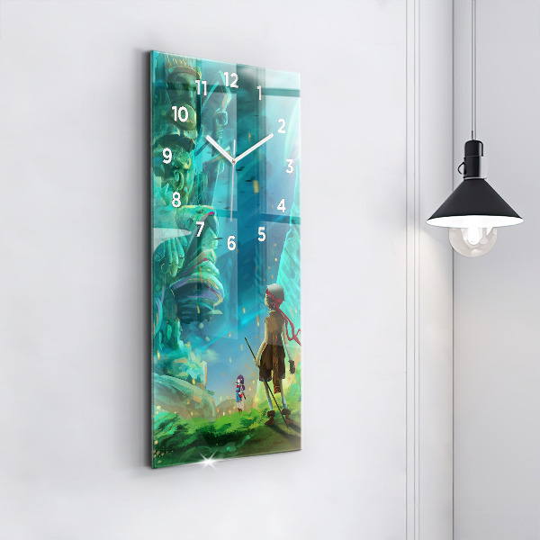 Téglalap alakú üvegóra Gyerekek az erdőben