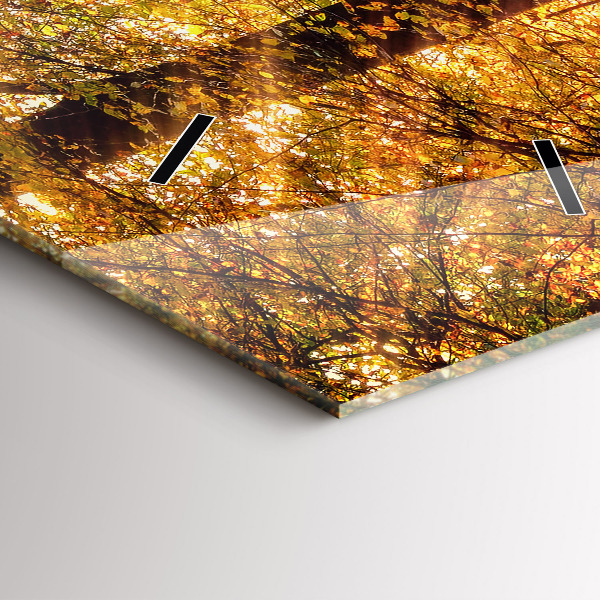 Téglalap alakú üvegóra Őszi erdei táj