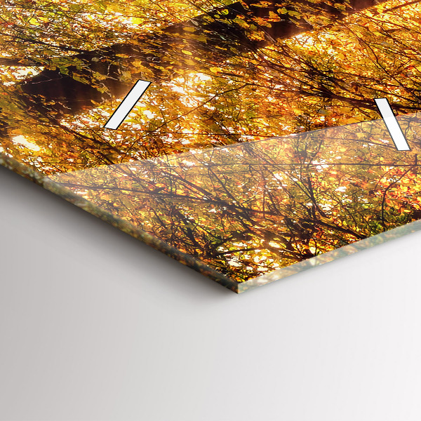 Téglalap alakú üvegóra Őszi erdei táj