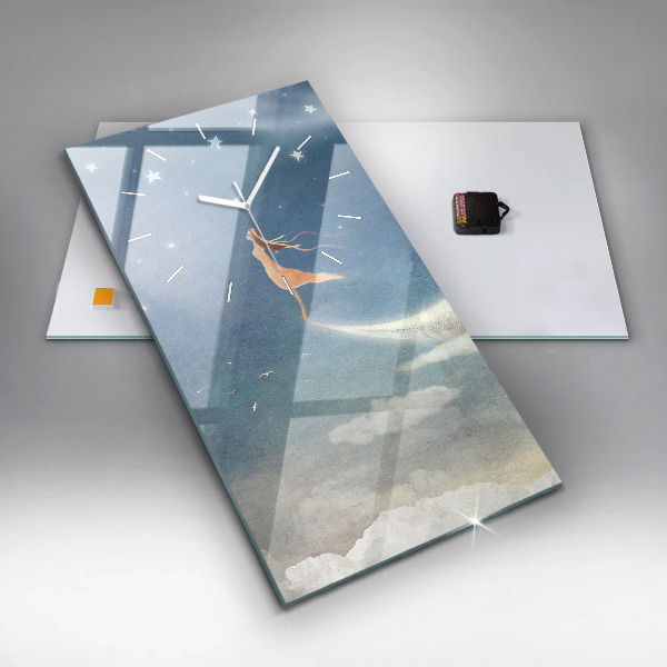 Téglalap alakú üvegóra Lány a Holdon