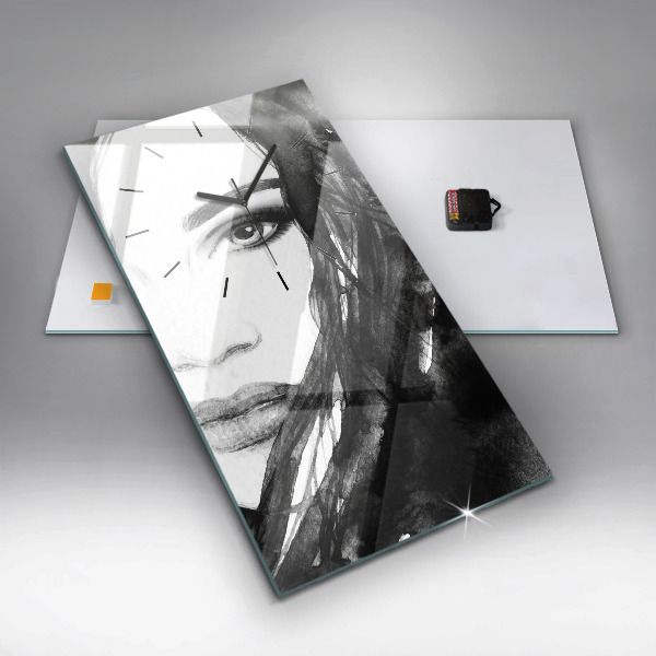 Téglalap alakú üvegóra Egy nő portréja