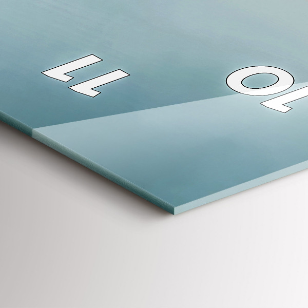 Téglalap alakú üvegóra Szürreális flamingó