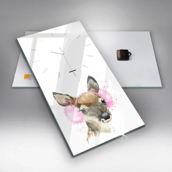 Téglalap alakú üvegóra Erdei szarvas