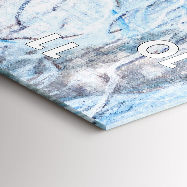 Téglalap alakú üvegóra Farkasok az erdőben