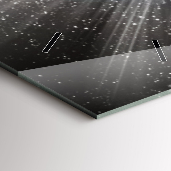 Téglalap alakú üvegóra Föld Hold Nap