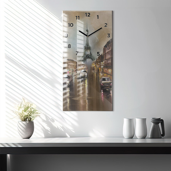 Téglalap alakú üvegóra Párizs városának építészete