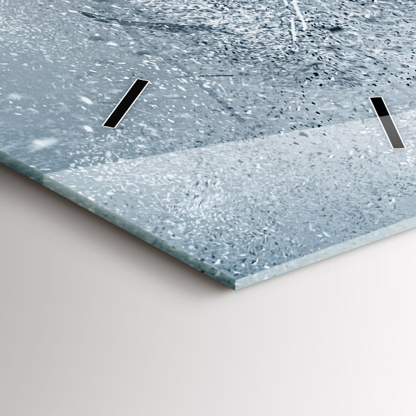 Téglalap alakú üvegóra Futó ember