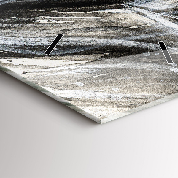 Téglalap alakú üvegóra Festett portré