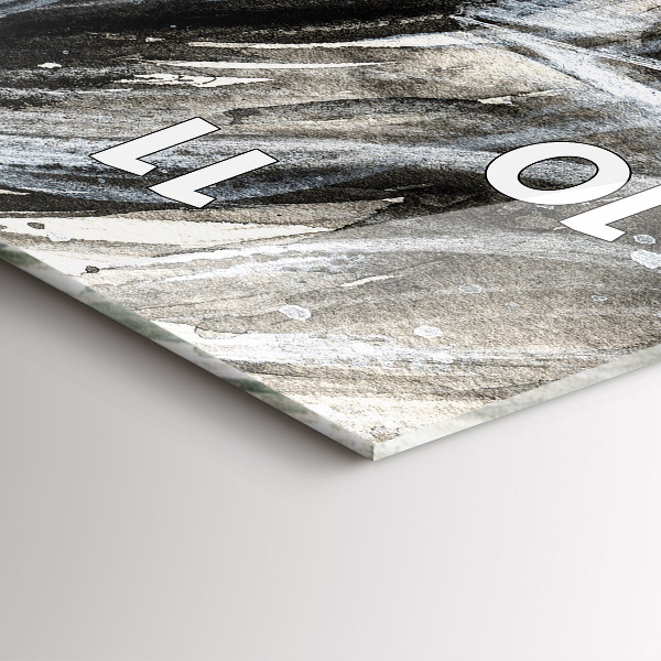 Téglalap alakú üvegóra Festett portré