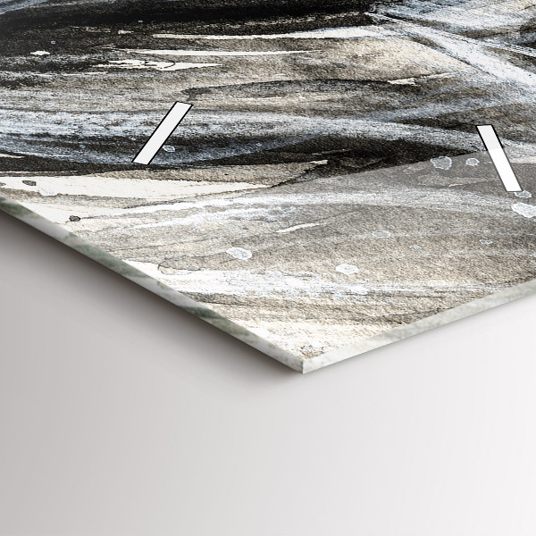 Téglalap alakú üvegóra Festett portré