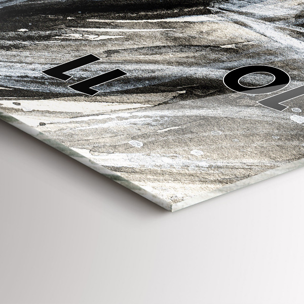 Téglalap alakú üvegóra Festett portré