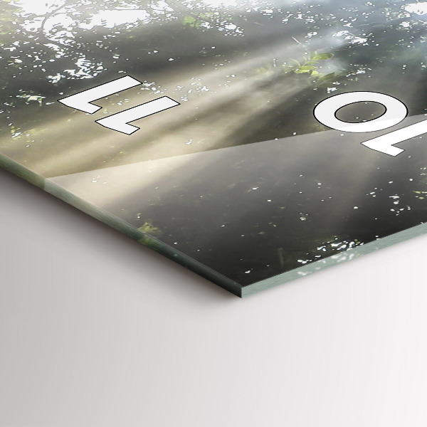 Téglalap alakú üvegóra Elefánt a dzsungelben