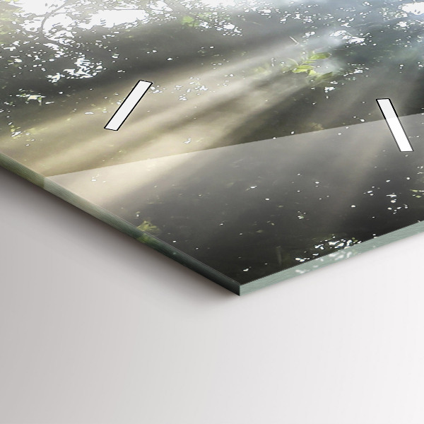 Téglalap alakú üvegóra Elefánt a dzsungelben