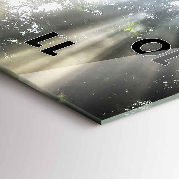 Téglalap alakú üvegóra Elefánt a dzsungelben