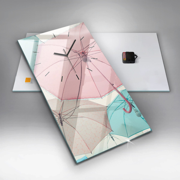 Téglalap alakú üvegóra Pasztell színű esernyők
