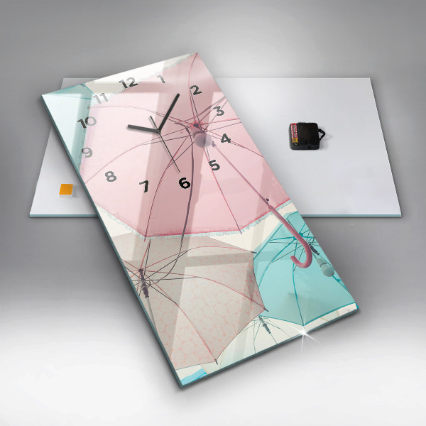 Téglalap alakú üvegóra Pasztell színű esernyők