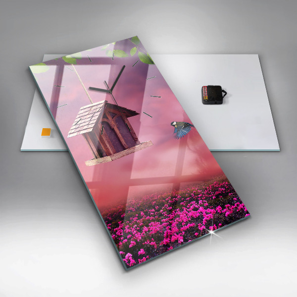 Téglalap alakú üvegóra Madárház