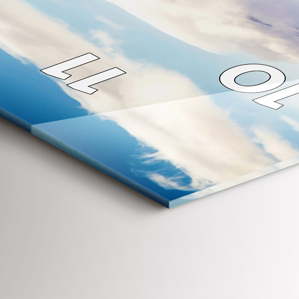 Téglalap alakú üvegóra Kilátás a tóra