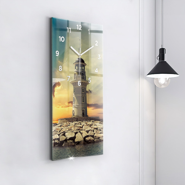 Téglalap alakú üvegóra Világítótorony a vízen