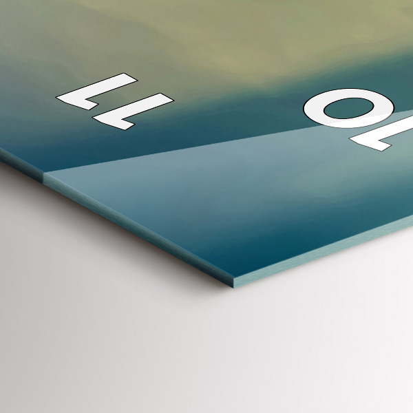 Téglalap alakú üvegóra Világítótorony a vízen