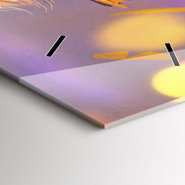 Téglalap alakú üvegóra Lovag karddal